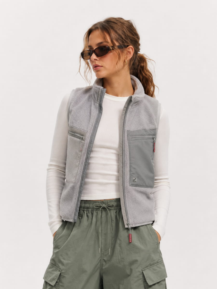 Fleece Puffer Vest