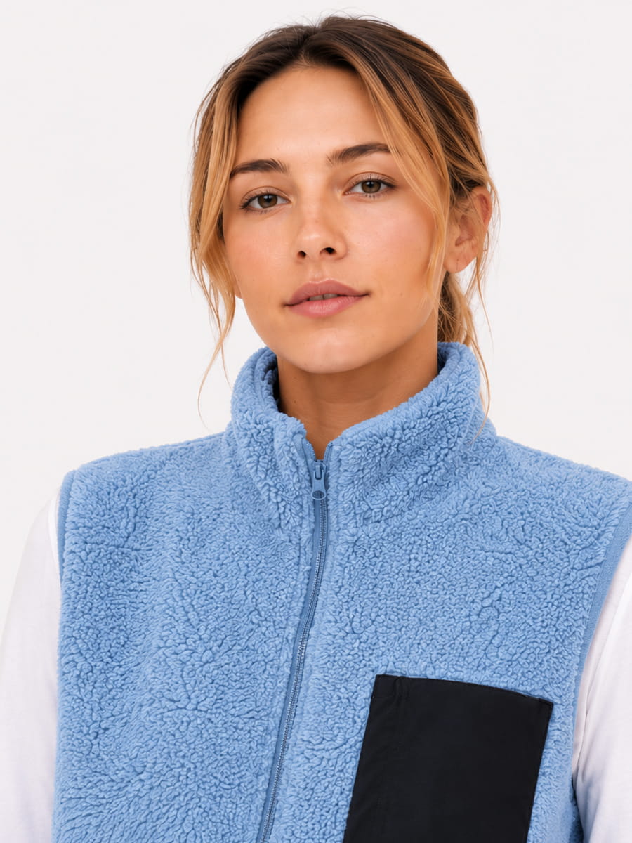 Fleece Puffer Vest