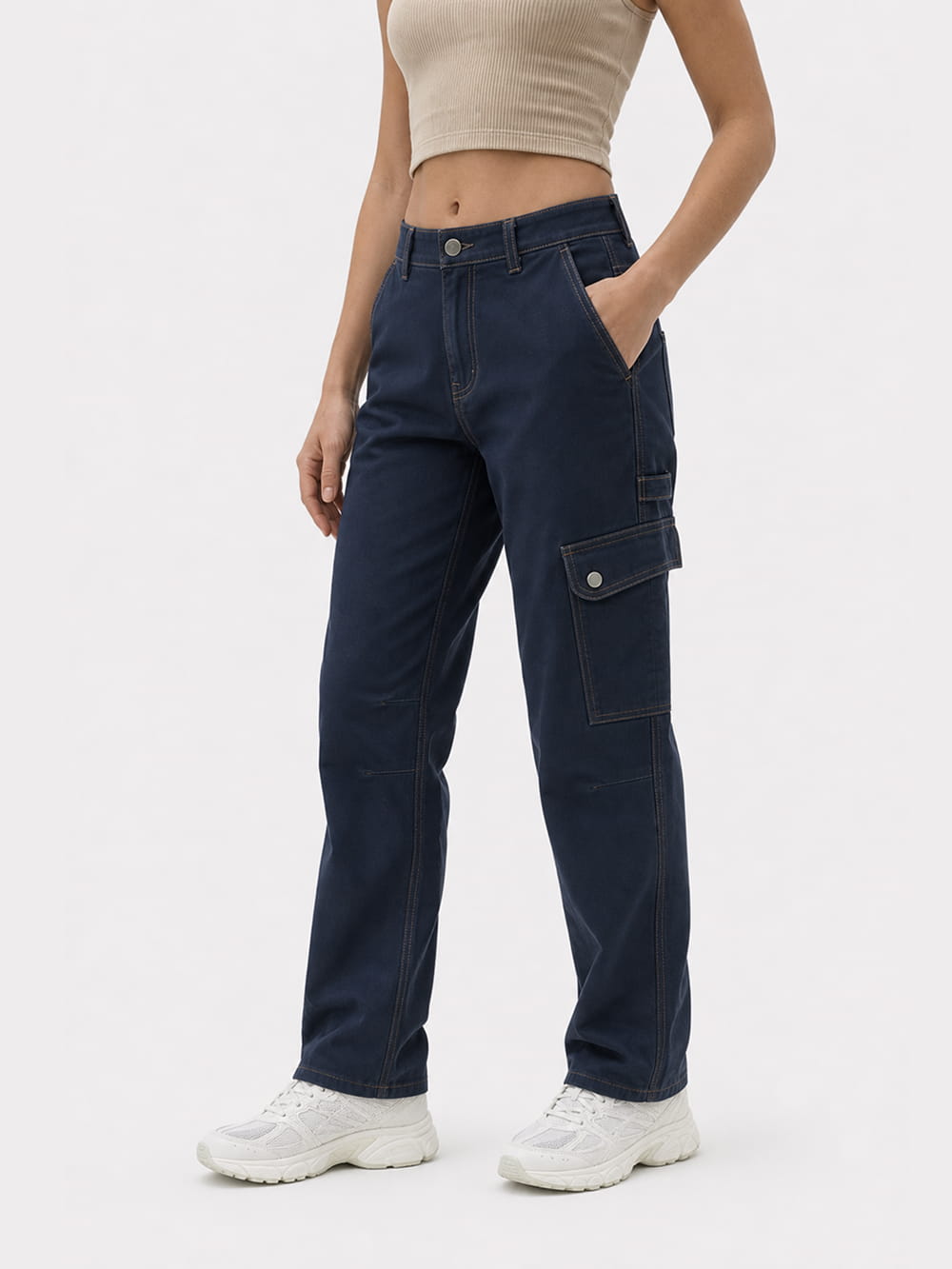 Belted Cargo Pants